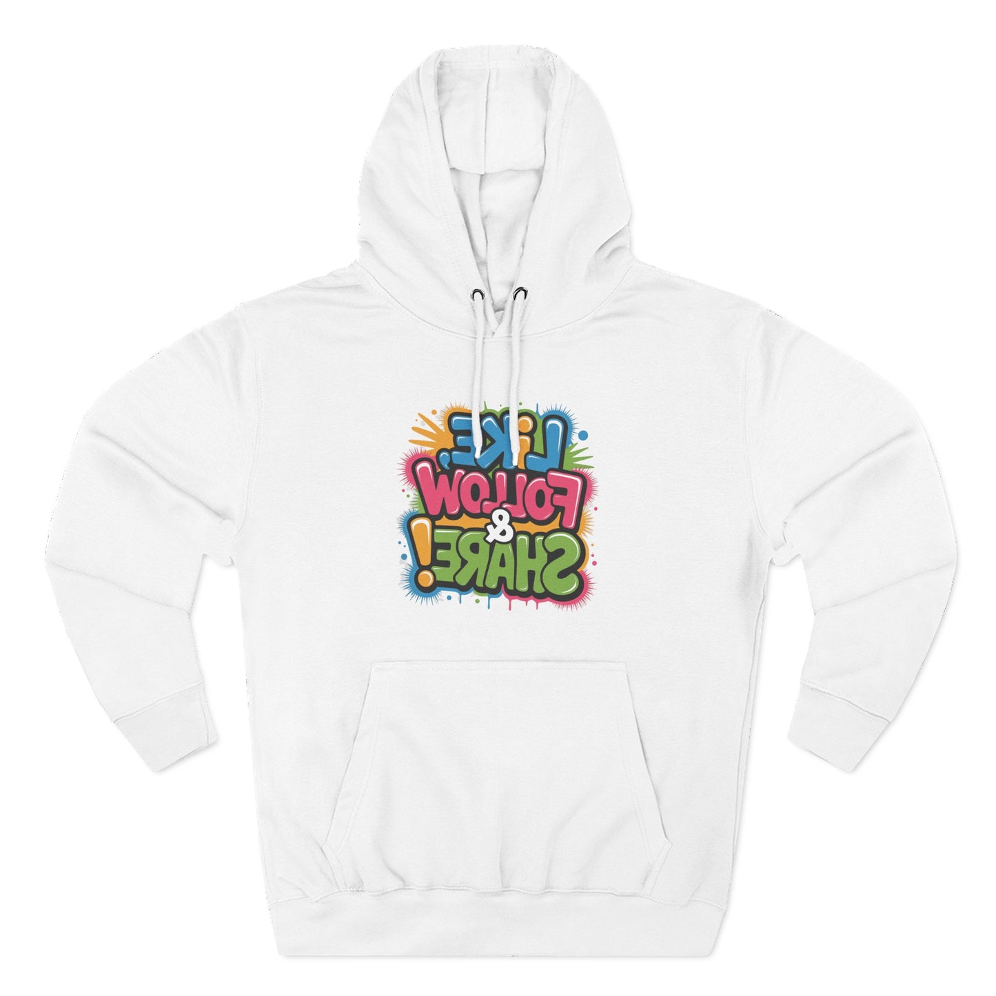 Like Follow & Share! Graphic Hoodie - Perfect for TikTok, YouTube, Twitch or wherever you go live